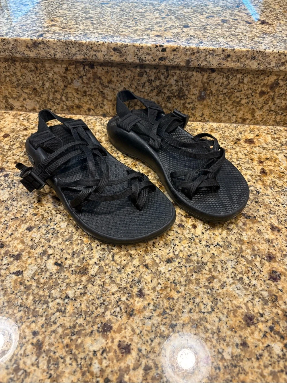 CHACO ZX/2 Black Sport Hiking Water Sandals 9 Wide Arch Support